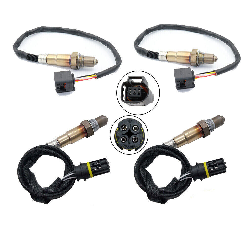 4Pcs Up+Down Oxygen O2 Sensor for BMW 550I 650I 750I 750Li X6 for Alpina B6 B7 4.4L