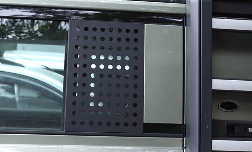 for Land Rover for Defender 2020-25 Rear Window Protection Black Alloy Cover Trim 2X