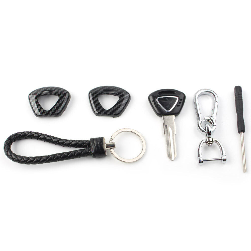 1Set Motorcycle Uncut Blade Blank Key Embryo For 1050 T955 Street Triple 675