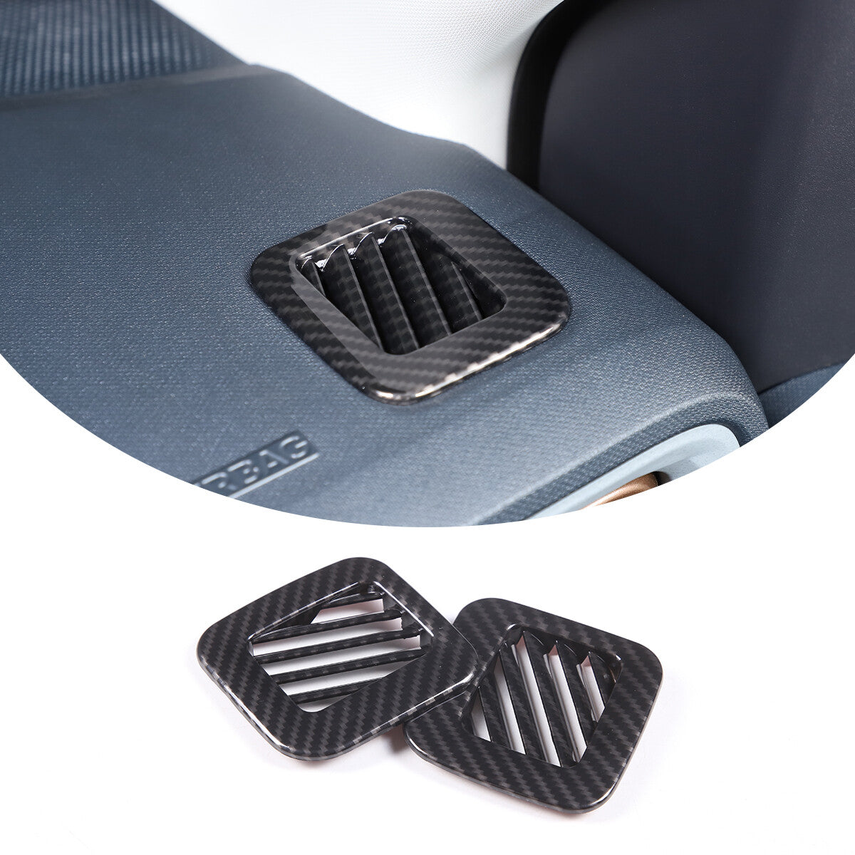 Carbon fiber toggle switch button panel decorative sticker for Corvette C8 20-23