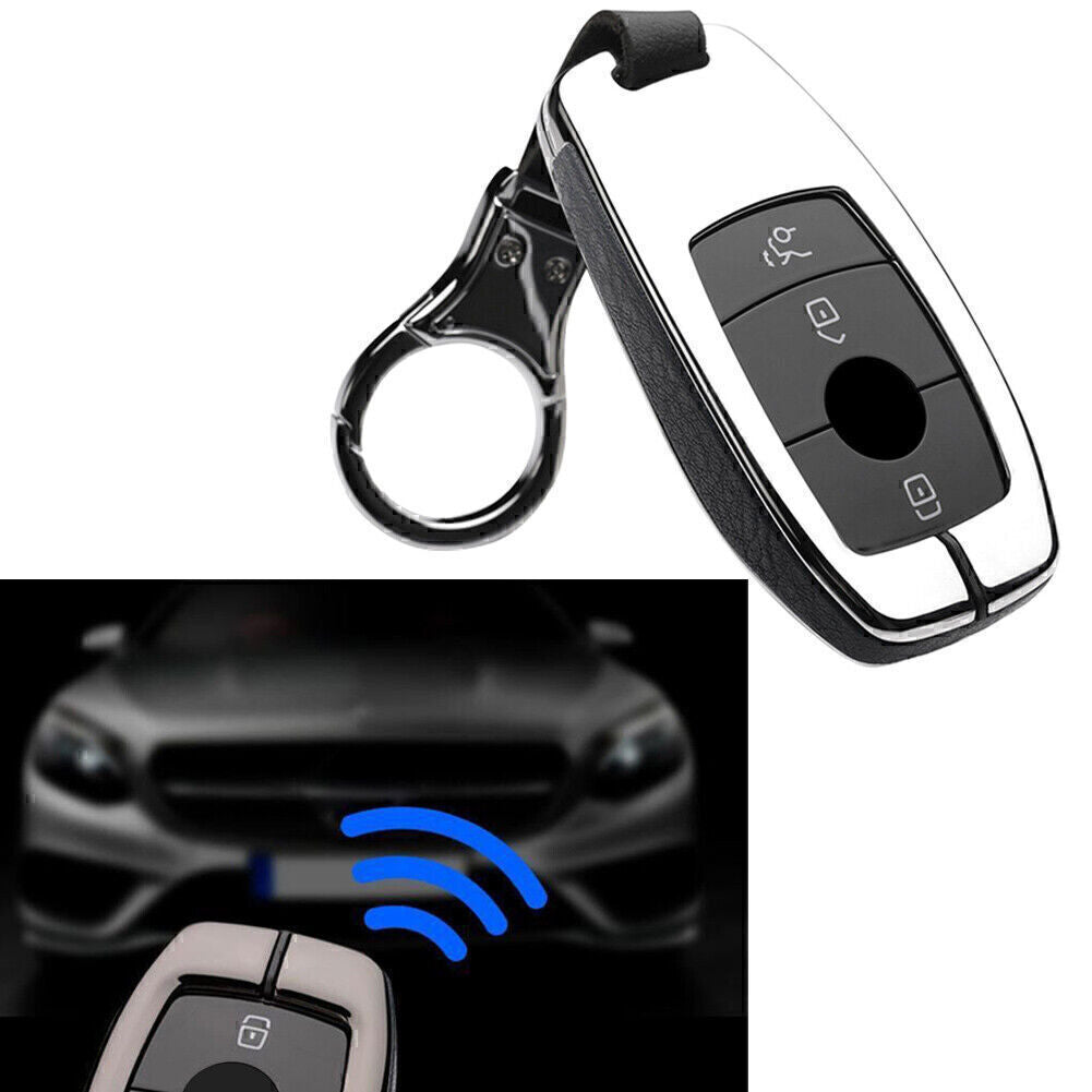 Autoschl¨¹ssel H¨¹lle Leder f¨¹r 2017 for Mercedes-Benz W202 E300 W210 Schutzh¨¹lle Auto