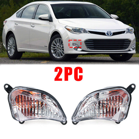 Front bumper Turn Signal Light Plastic Lens for Toyota for Avalon 2013-2014 1 Pair