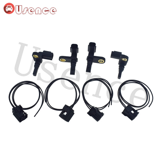 4Pcs ABS Wheel Speed Sensor  4Pcs Front Left  Right Connector For Tundra 07-17