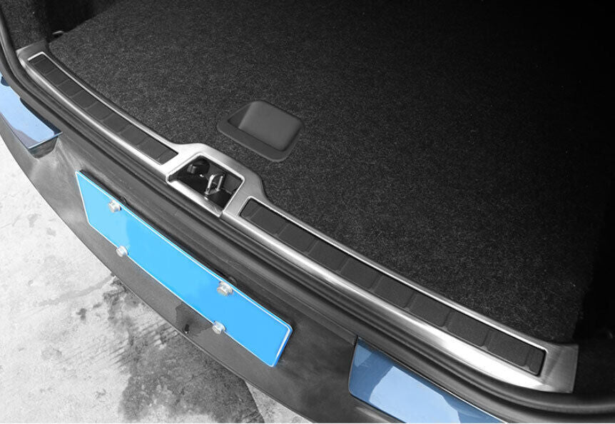 for Volvo XC40 2019-23 Steel Silver Rear Bumper Sill Plate Protector Guard Trim