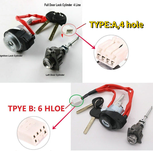 Car Ignition Lock Cylinder Front Door Lock Cylinder for Kia Sportage 2015~2022