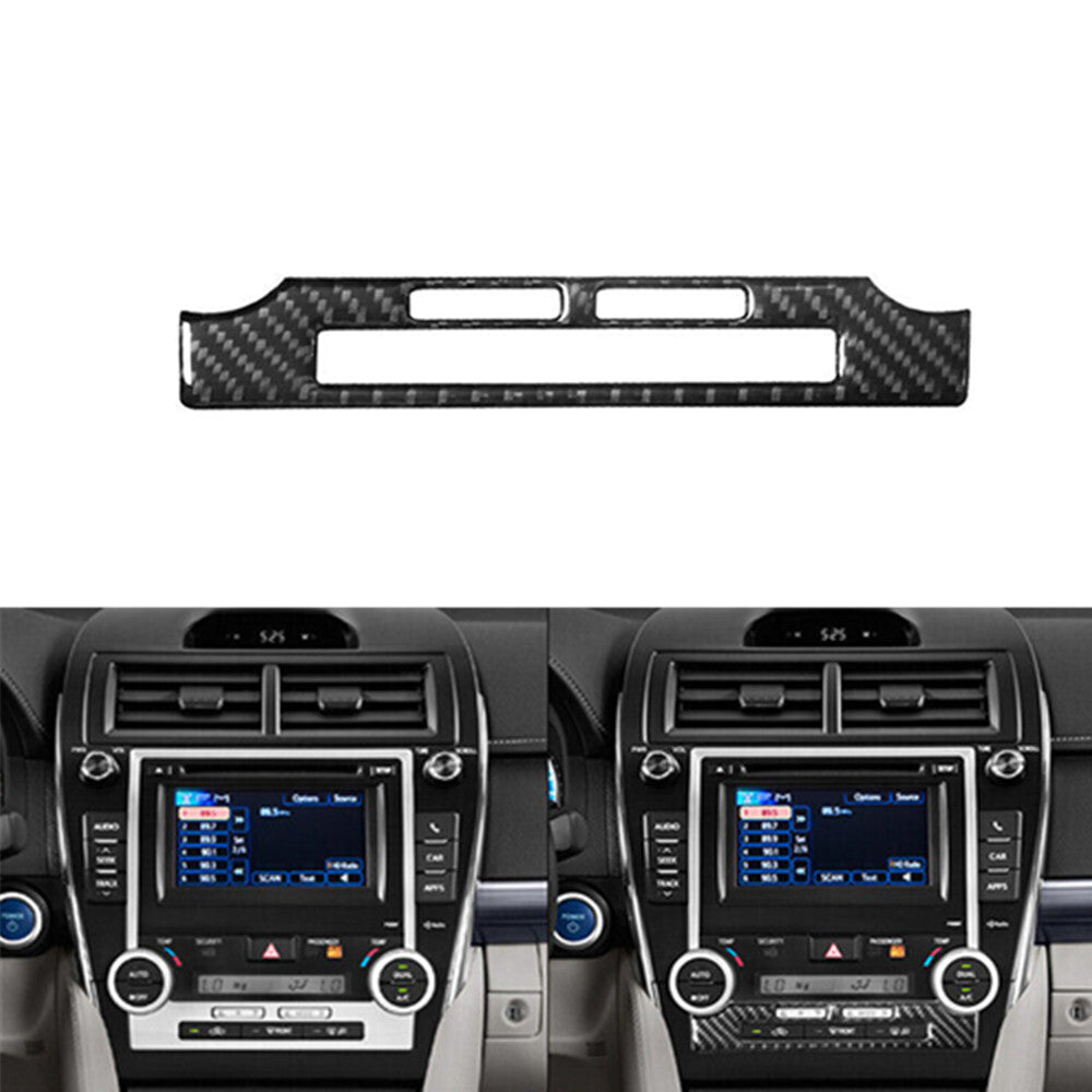 Carbon Fiber Console A/C Switch Control Cover Trim for Toyota for Camry 12-14 Type B