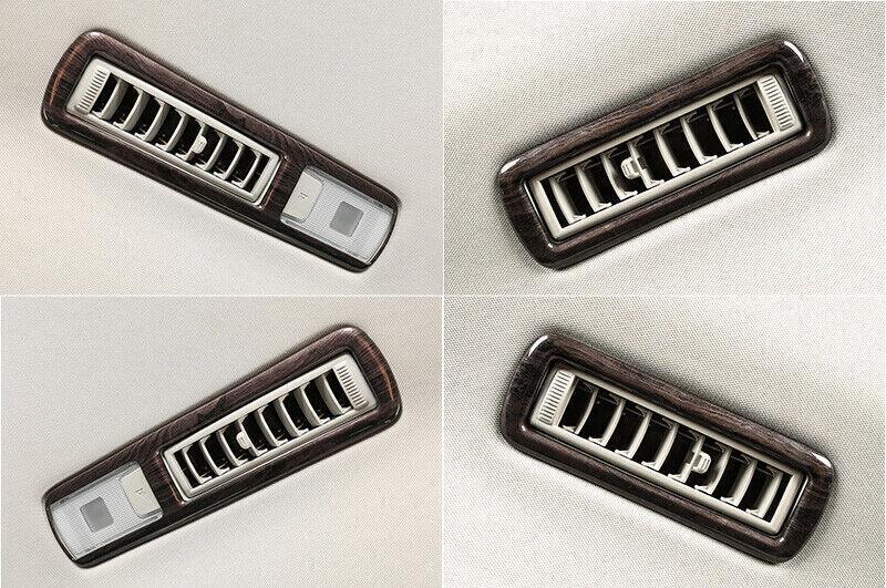 Wood Grain Rear Reading Light Cover Trim 4pc for Toyota Highlander 2020-2023