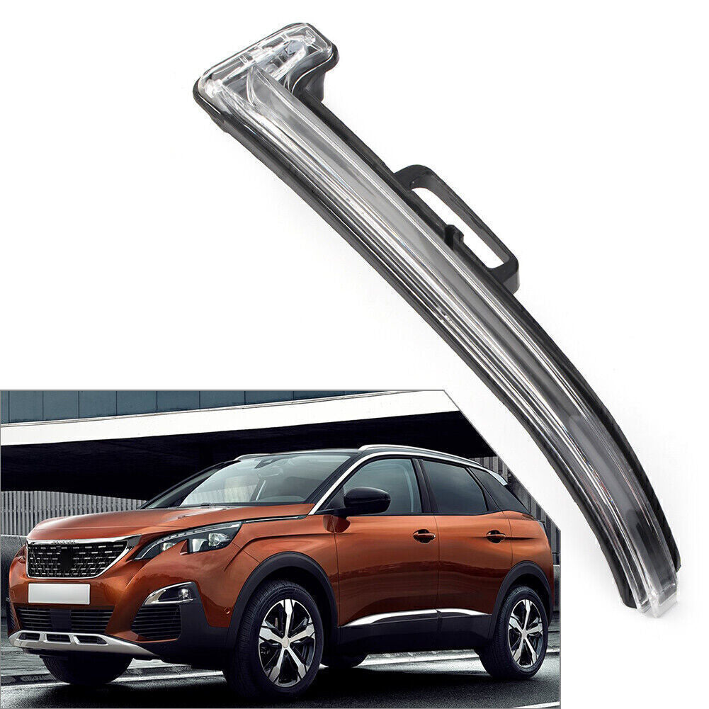 for Peugeot 3008 2017-2020 Left Side Rear View Mirror Turn Signal Amber Light