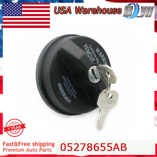 NEW Locking Gas Fuel Cap 5278655AB For 2001-2021 for Chrysler for Jeep for Dodge for Ram