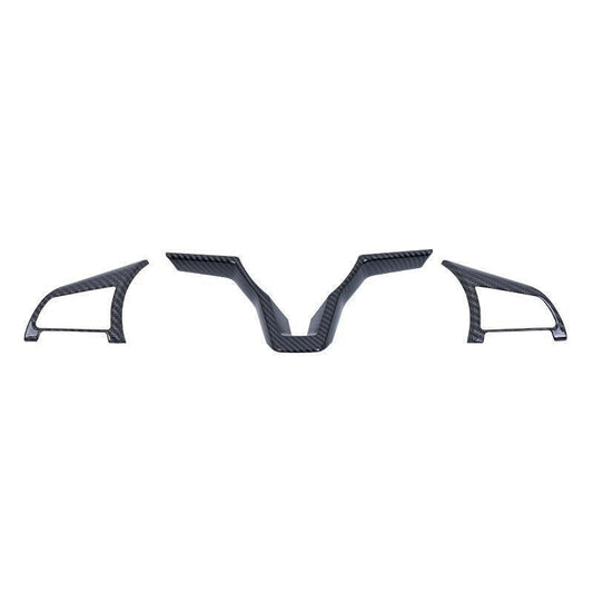 for Nissan Teana Altima 19-22 Carbon Fiber ABS Inner Steering Wheel Cover Trim