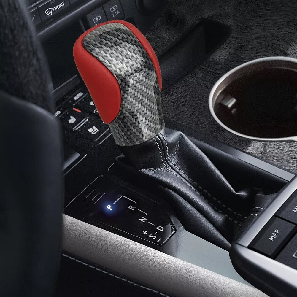 Red Carbon Gear Shift Knob for Lexus for ES -350 GS GX460 IS300 NX300 RC RX350