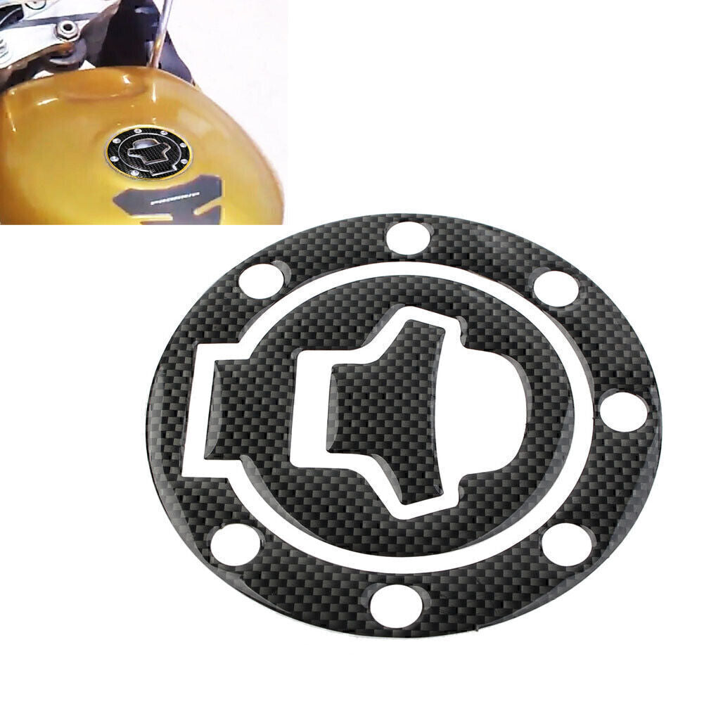 Fit 97-03 GSXR-600/750/1000 Carbon fiber Gas Tank Fuel Cap Cover Protector Pad