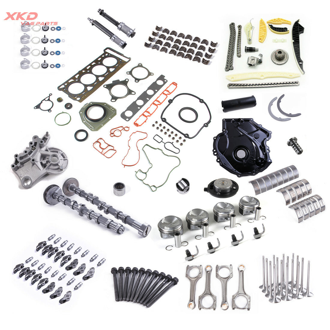 1.8T engine overhaul and rebuild kit suitable for Volkswagen CC, for Golf , for Audi A3, A4, CDA, and CDH