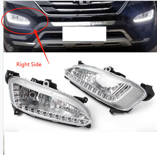 Fit for Hyundai / IX45 Santa Fe 2013-15 LED DRL Daytime Running Light Fog Lamp Right