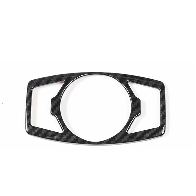 for Ford F150/ for Mustang 2015-2019 Carbon fiber Headlight Switch Trim Decor Cover