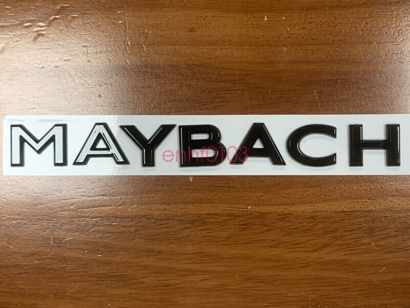 1PC Glossy Black for Mercedes for Maybach Letters Trunk Emblem Badge Sticker