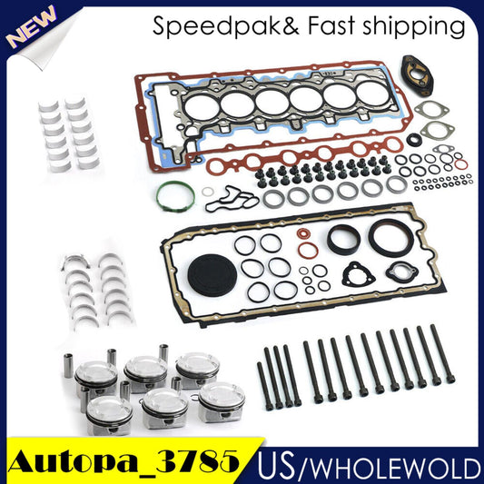 Engine Rebuilding Pistons Gaskets Overhaul Kit for BMW 130i 330i E60 E89 N52B30