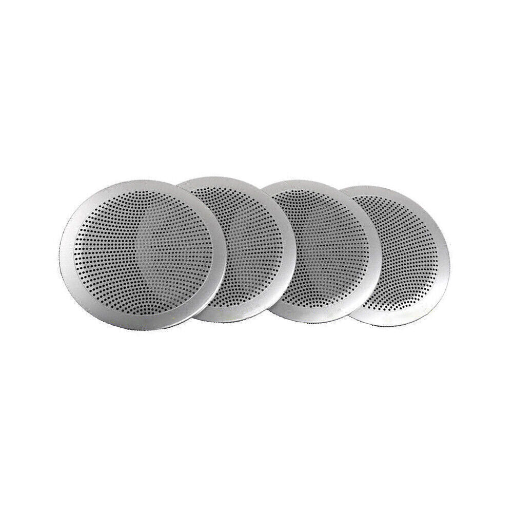 Inner Door Speaker Ring Cover Trim 4P for BMW 3 4 Series 2014-2018 Silver Steel