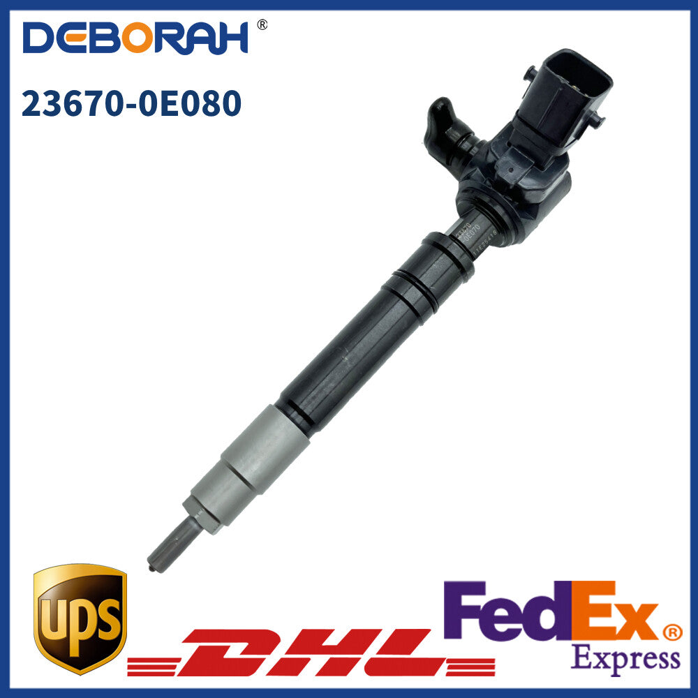 Common Rail Diesel Fuel Injectors Assembly 23670-0E080 for Toyota 2GD-FTV Hilux