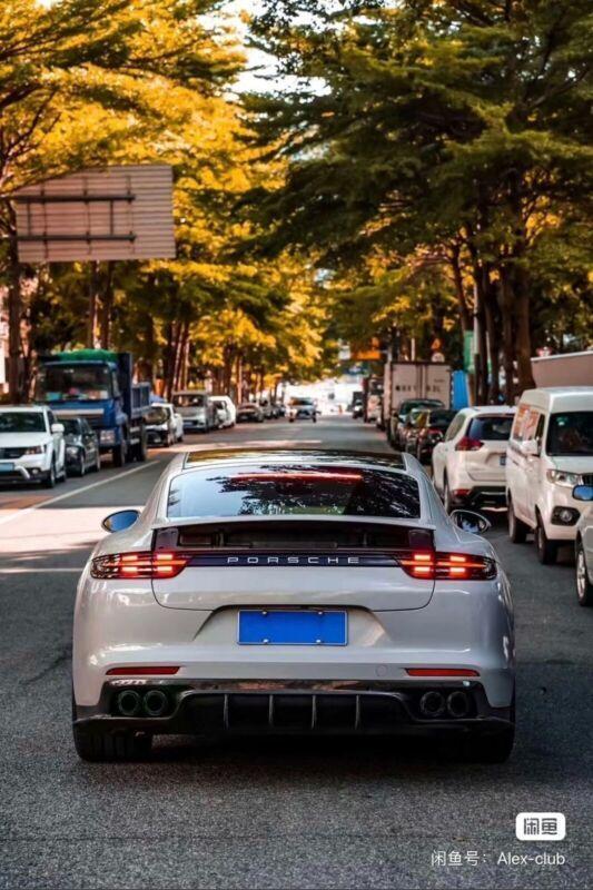 carbon fiber rear bumper diffuser exterior body kit for Porsche for Panamera 971