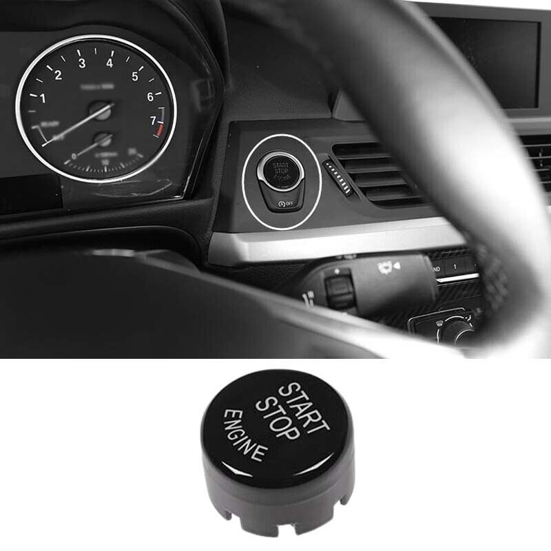 for BMW 5 Series G30 2018-2022 Start Button Ignition Switch ABS Black Cover Trim