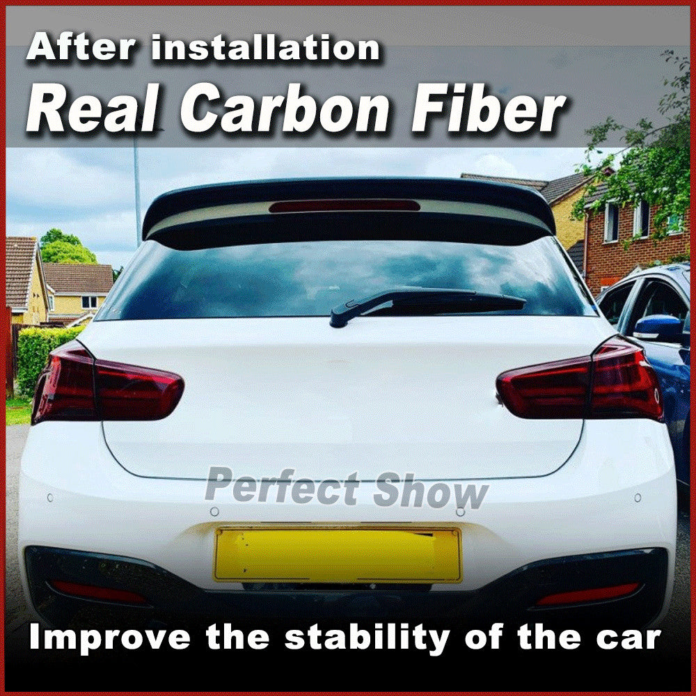 for BMW F20 116i 120i M135i M140i 12-14 REAL Carbon Rear Roof Window Spoiler Lip