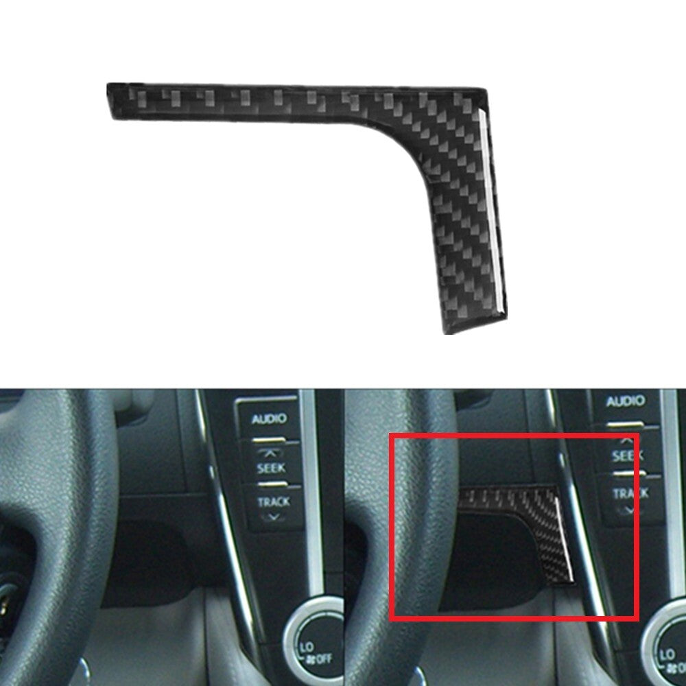 Steering Wheel Right lgnition key Trim Carbon Fiber for Toyota for Camry 2012-2014