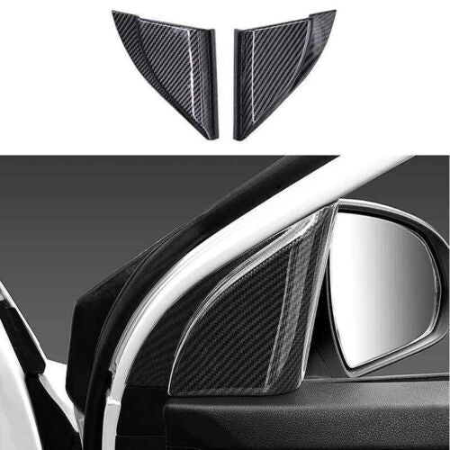 for Hyundai for Elantra 2017-2020 Carbon Fiber Front Triangle A-Pillar Cover Trim2