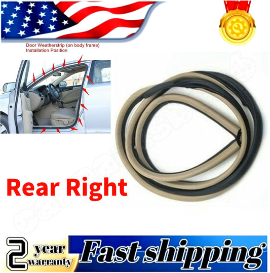 Right rear door rubber Weatherstrip body sealant for Honda Accord sedan 03-2007