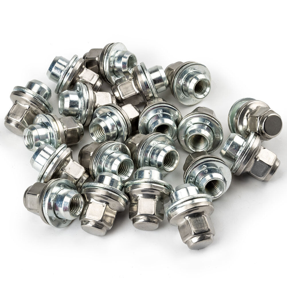 20X WHEEL NUTS for JAGUAR S-TYPE X-TYPE XJ XJR XF CHROME LUG BOLT STUD 19-22 New