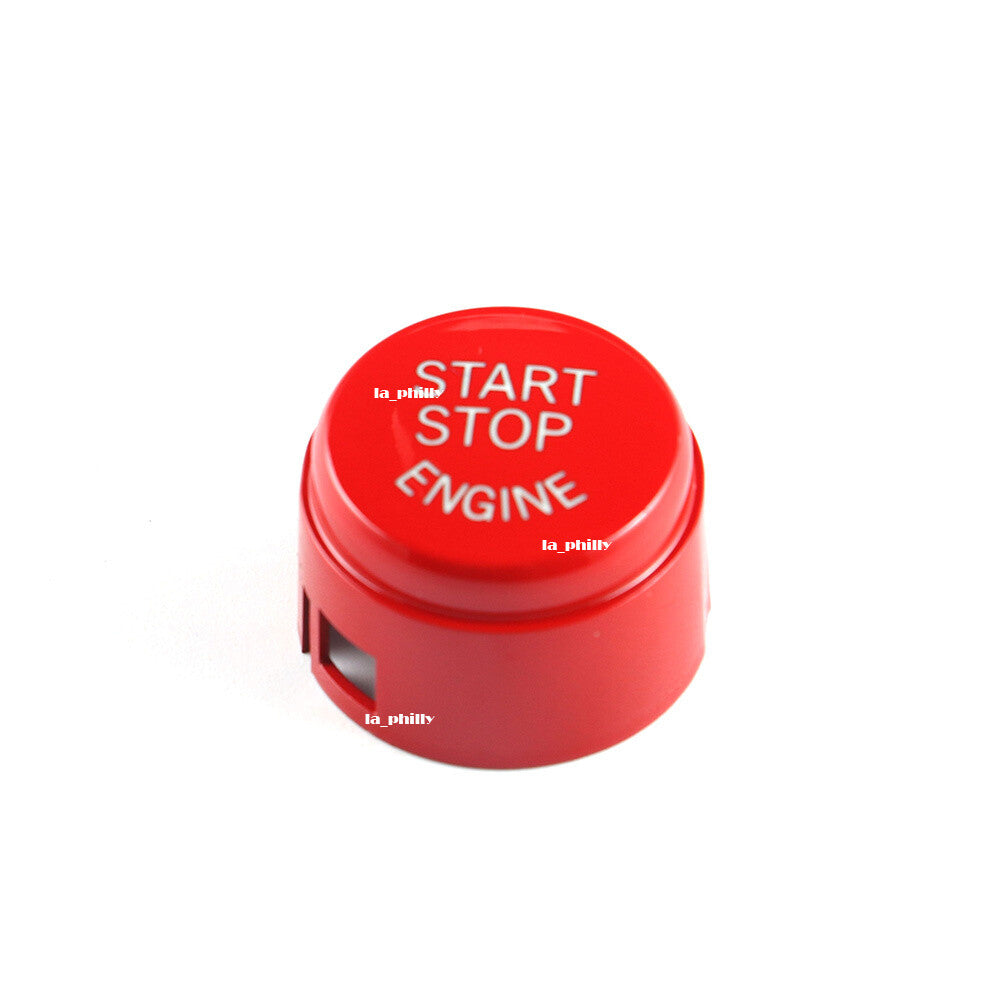 Start Stop Engine Button Switch Cover Cap for BMW 5 6 F01 F02 F10 09-13-Red