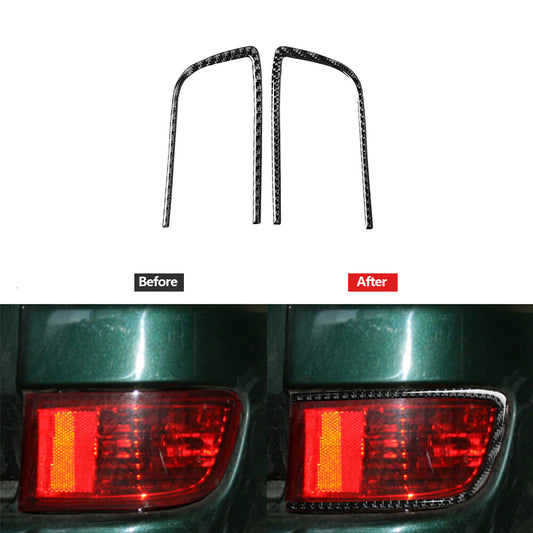Carbon Fiber Rear Light Frame Cover Trim for Toyota for Land Cruiser Prado 2010-2018