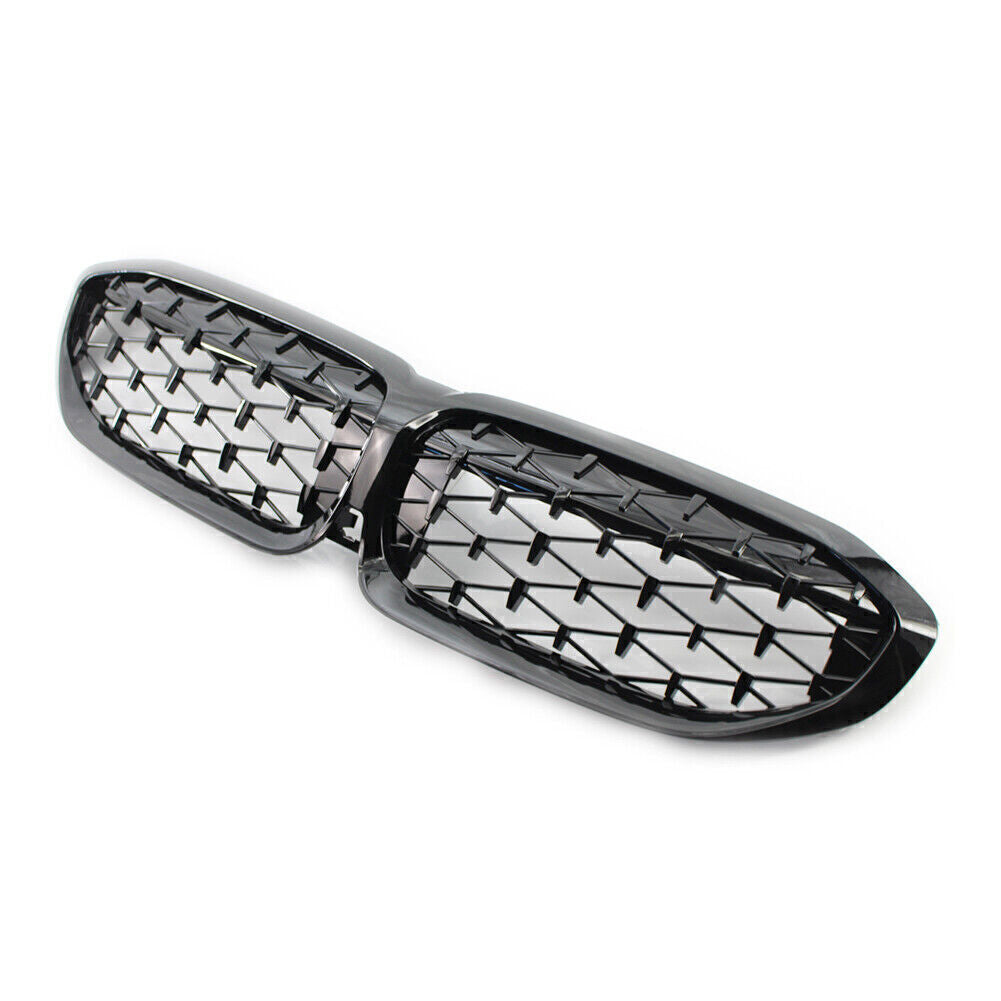 Front Grill Kidney Grille Black Diamond Style for BMW New 3 Series G20 2019-2022