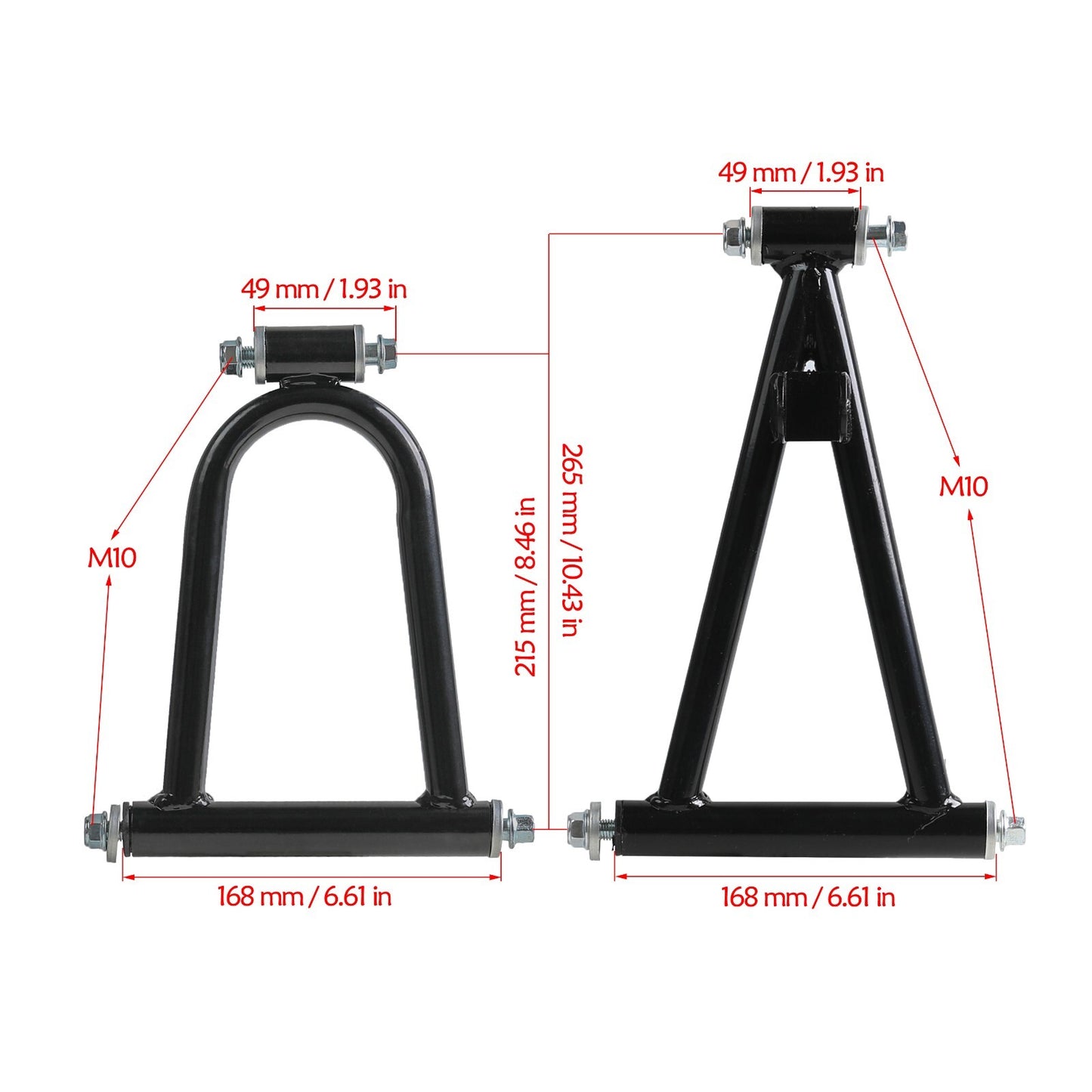 Go-kart front suspension arm assembly drum brake suitable for DIY all-terrain vehicles, four-wheel off-road vehicles, go-karts