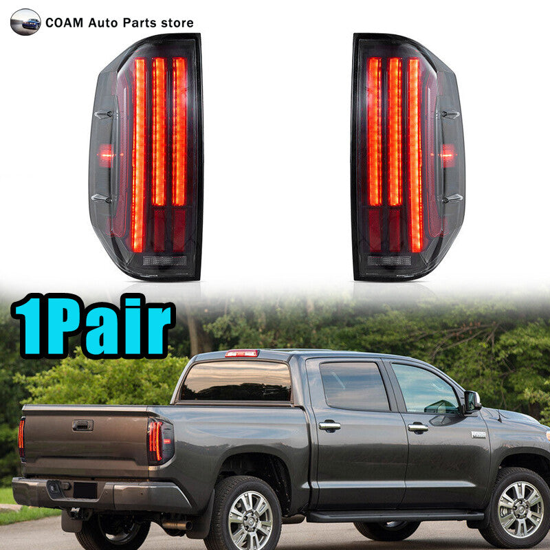 LHRH taillights are compatible with 2014-2021 for Toyota Tundra full LED rear light strips.
