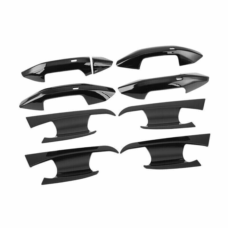 for Audi A3 2022-2023 Bright Black Outside Door Bowl Handle Frame Cover Trim 9P