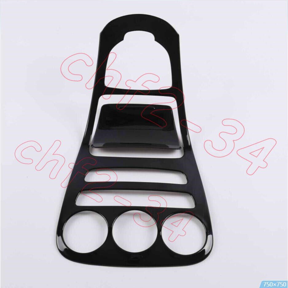 Black Central Console Gear Shift Cover Trim for Benz C-Class W205 GLC W253 15-18