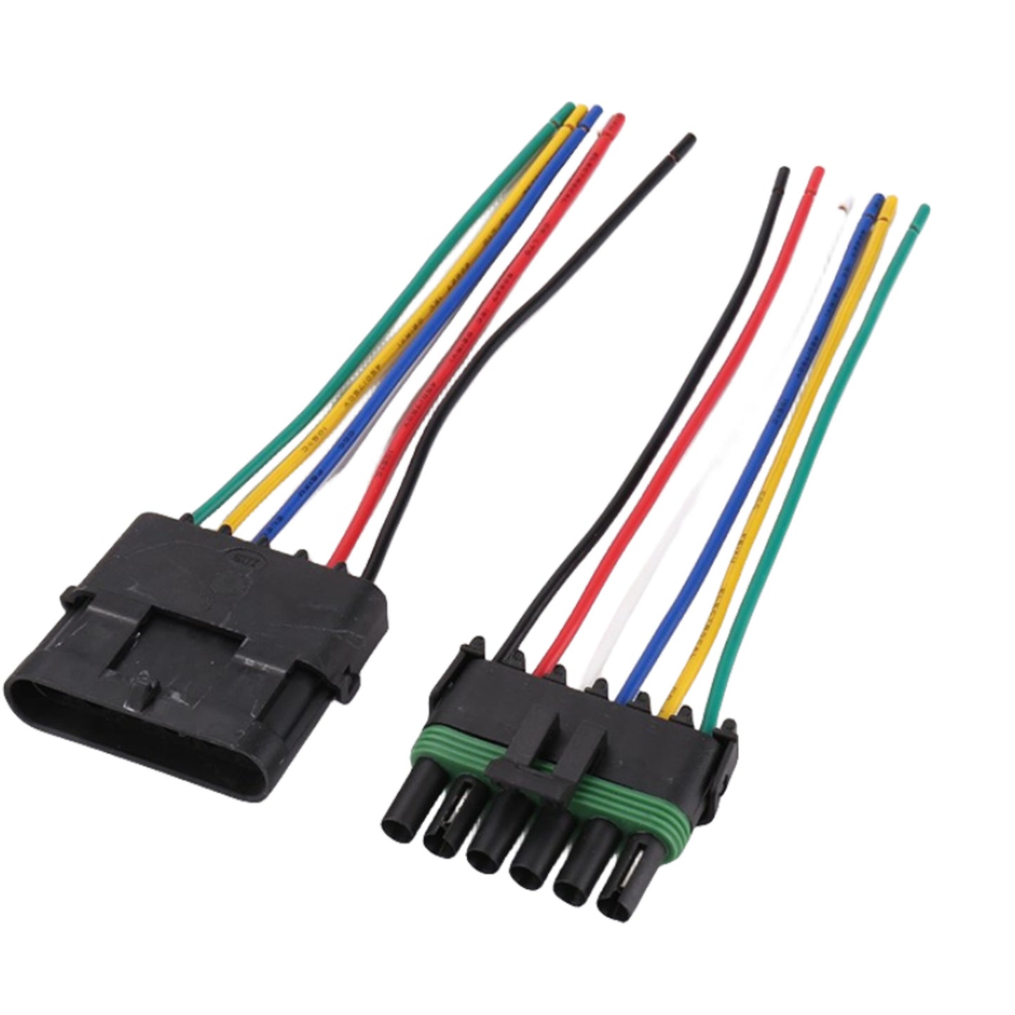 5 Pair Male Female 16 AWG Assembled Weather Pack 6 Pin Sealed Connector 6in Wire