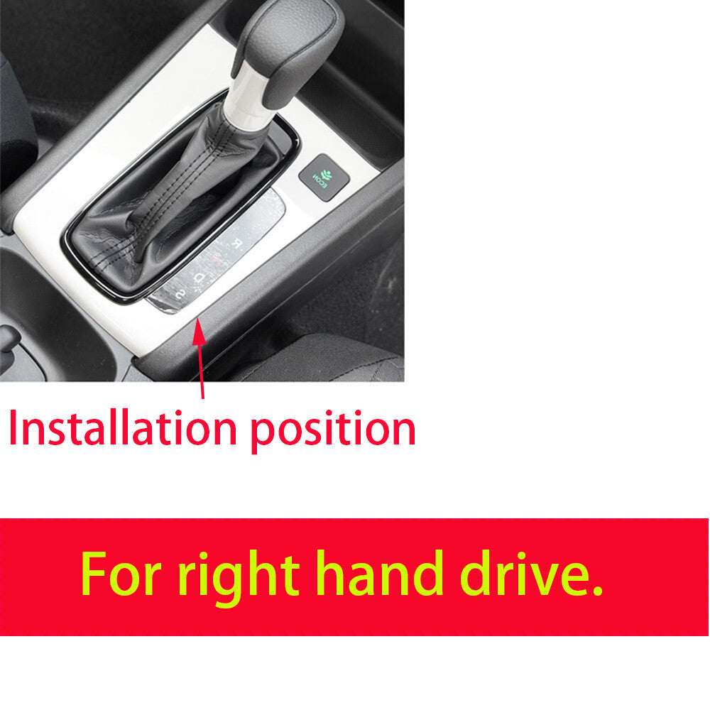 for Honda Fit 2020-22 RHD Central Control Gear Shift Panel Trim Red Carbon Fiber
