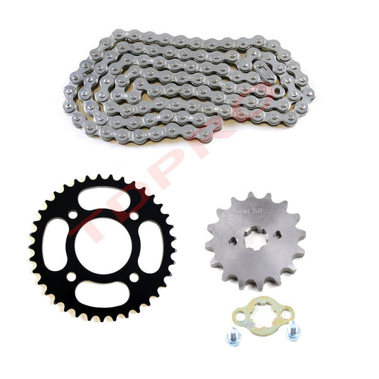 420 106 Links Chain + Front Rear Sprocket Pit Dirt Bike ATV 70cc 110cc 125cc 90