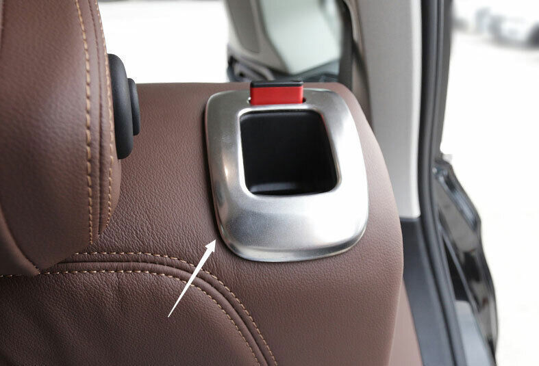 Silver Steel Rear for Seat Adjust Switch Frame Cover Trims for BMW X5 G05 2019-2023