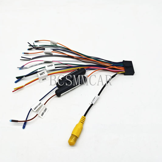 Radio Wire Harness Connector Audio Wiring Adaptor Cable Power Cord Modified Part