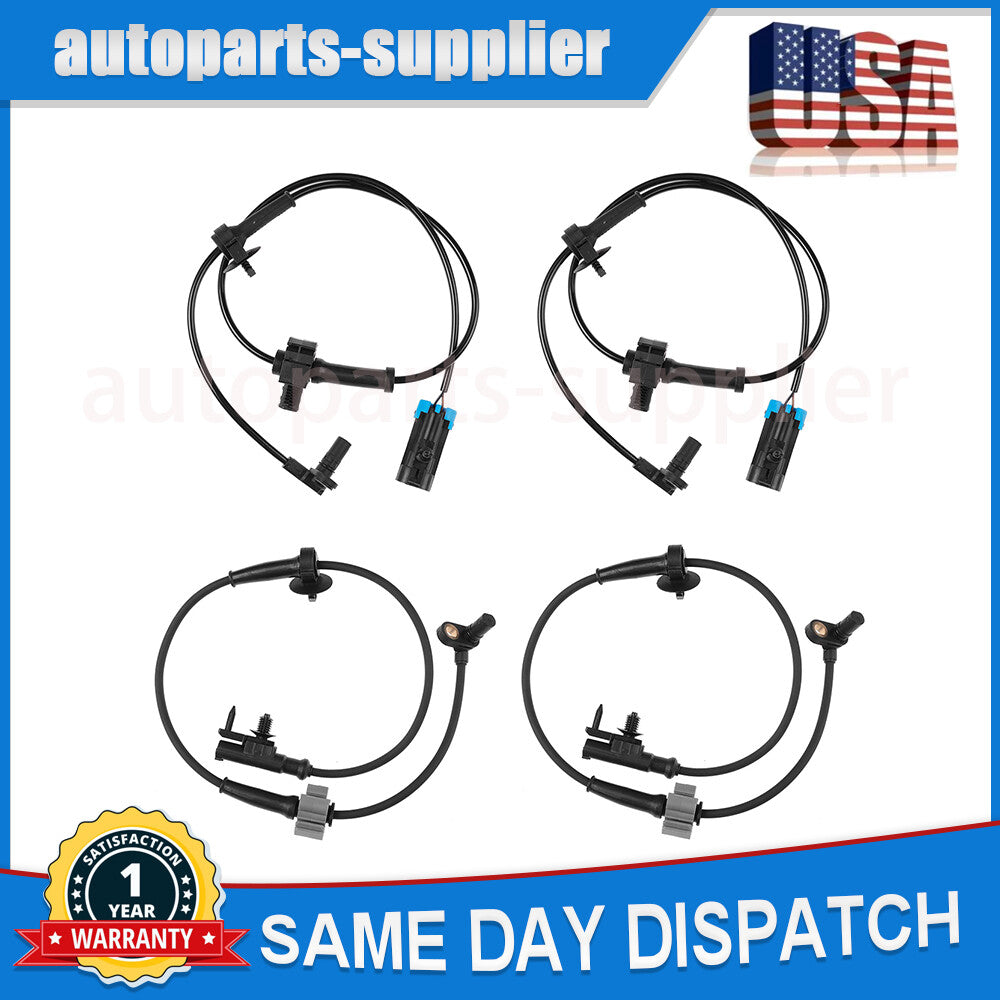 Four front and rear ABS wheel speed sensors for Chevrolet Avalanche for GMC for Yukon for Cadillac .