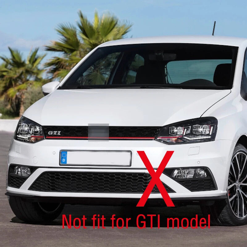 for VW Polo 6C Hatchback 2014-2017 Front Bumper DRL Fog Light Lamp Trim Grille