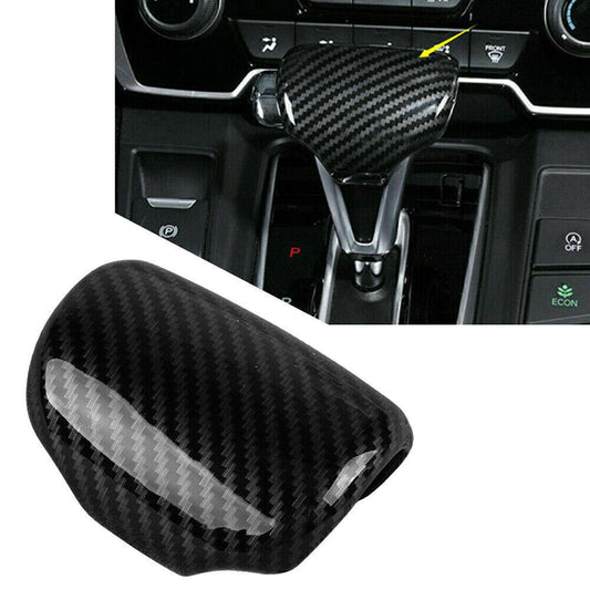 Innere Gang Hebel Schaltknauf Cover Trim Kohlefaser F¨¹r for Honda CR-V CRV 2017-2020