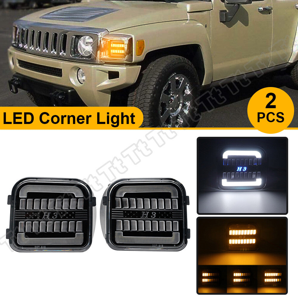 Suitable for 2006-2010 for Hummer H3 H3T Dynamic LED Turn Signal Angle (DRL) switches.