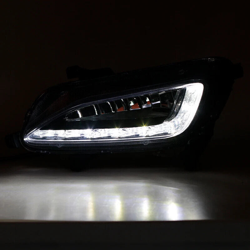 1. Dual daytime running lights and LED fog lights suitable for Hyundai for Tucson 2016-2018.