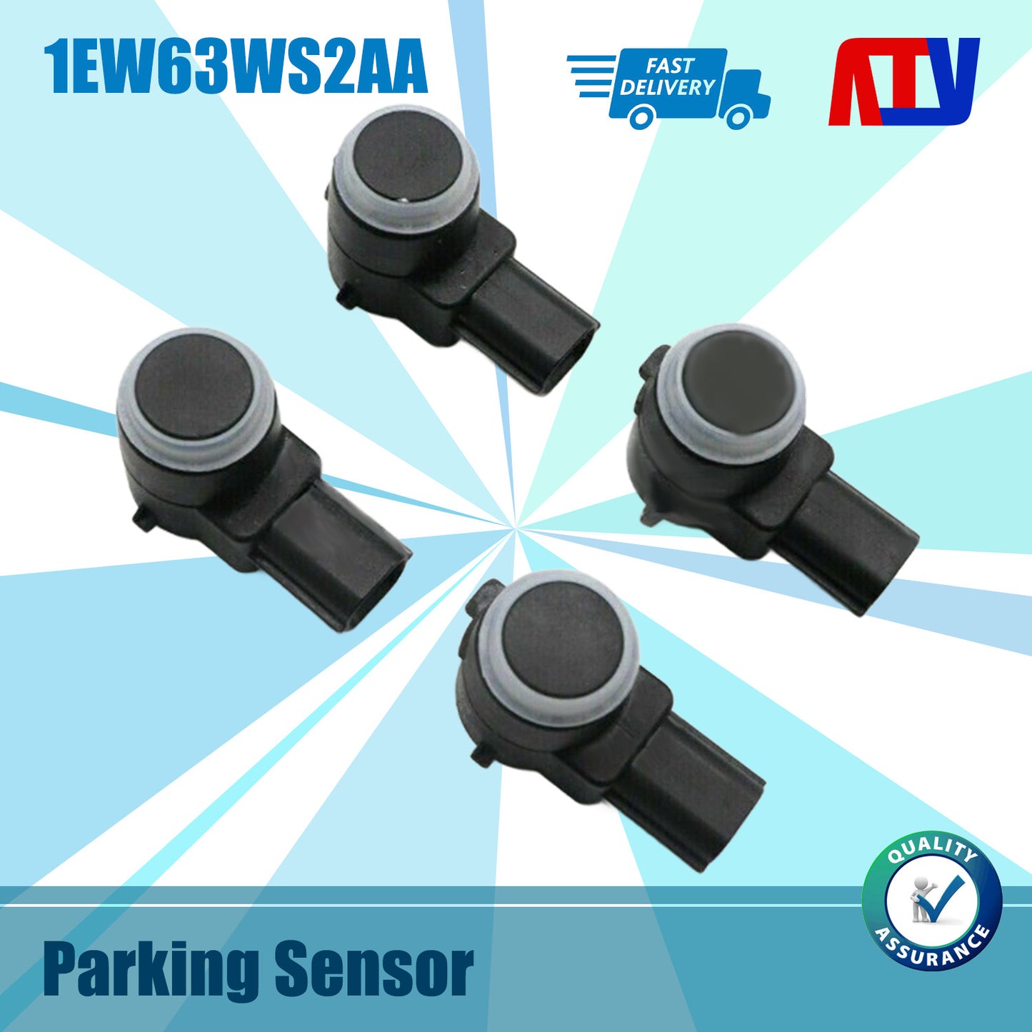 4x PDC Parking Assist Sensors for Dodge for Jeep for Chrysler NEW 1EW63TZZAA 1EW63HBVAA