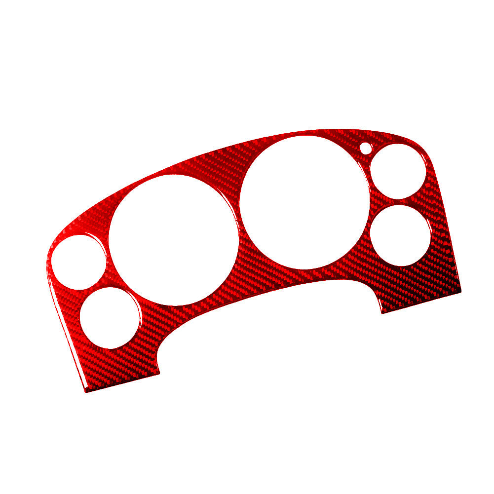 Red Carbon Fiber Speedometer Cover Trim For Silverado/Tahoe/ for Sierra 2007-2014