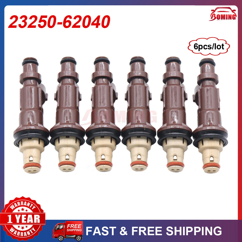 Set of 6 Fuel Injectors For 1999-04 for Toyota Tacoma Tundra 4Runner 3.4L V6